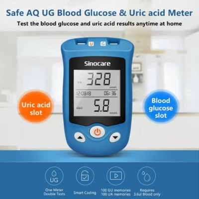 Sinocare UG Uric Acid & Glucose Monitor - Image 4