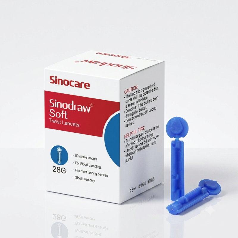Sinocare Soft Twist Lancets – Pack of 25 Lancets