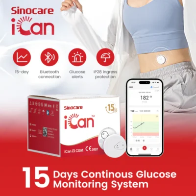 Sinocare iCan i3 CGM 15 Days Continuous Glucose Monitoring