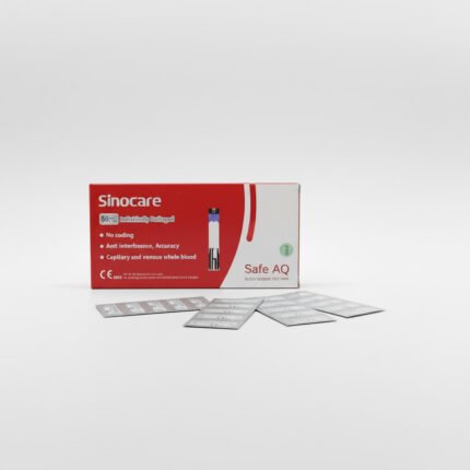 -7% Sinocere Safe AQ & UG Sugar Strips – 50-Test Foil Packing